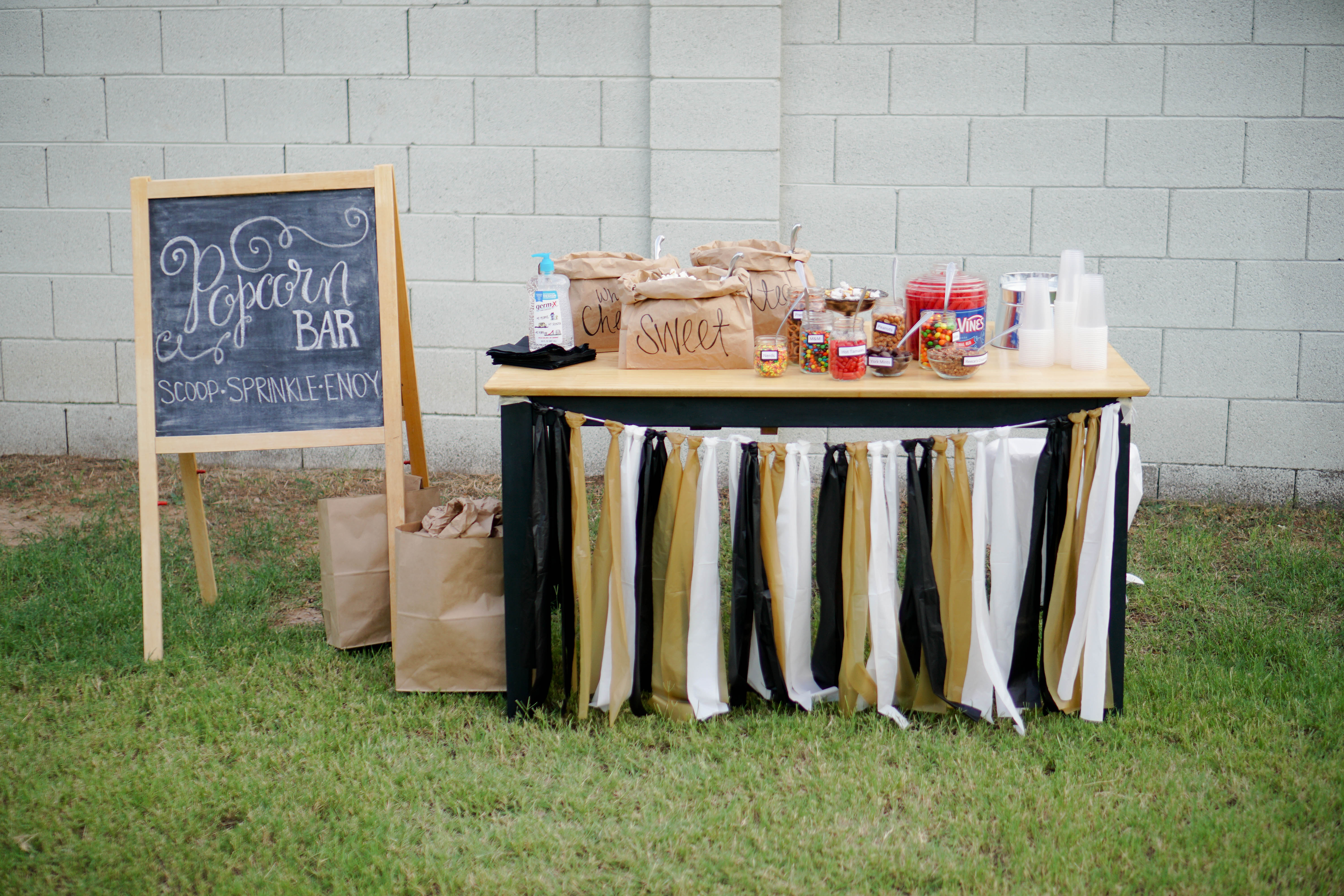 joining the Sherman Army Party Popcorn Bar

