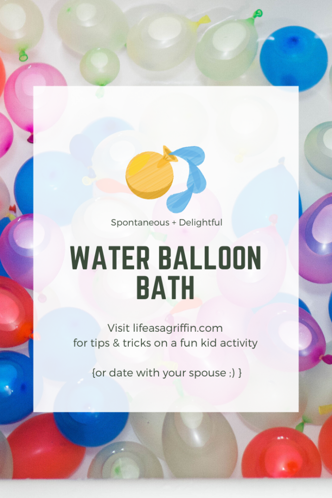 Water Balloon Bath Pinterest Image