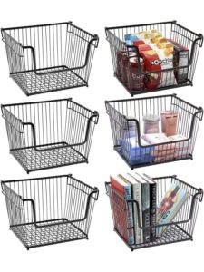 Stacking wire metal Pantry baskets