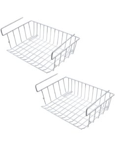Hanging wire baskets for pantry shelves