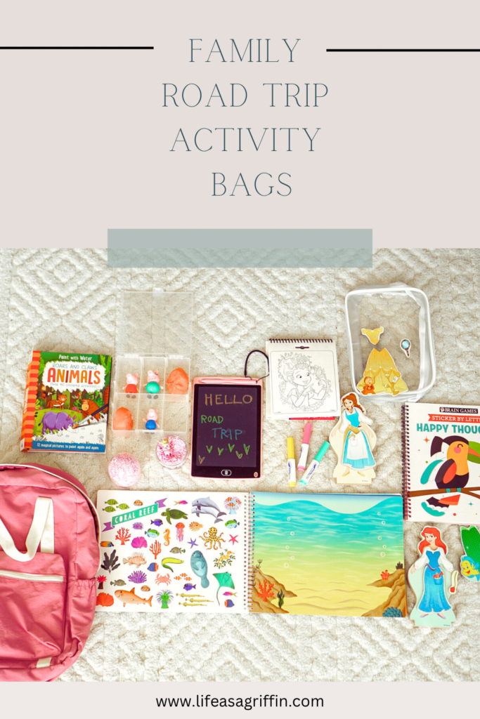 Family Road Trip Activity Bags Pin Image

